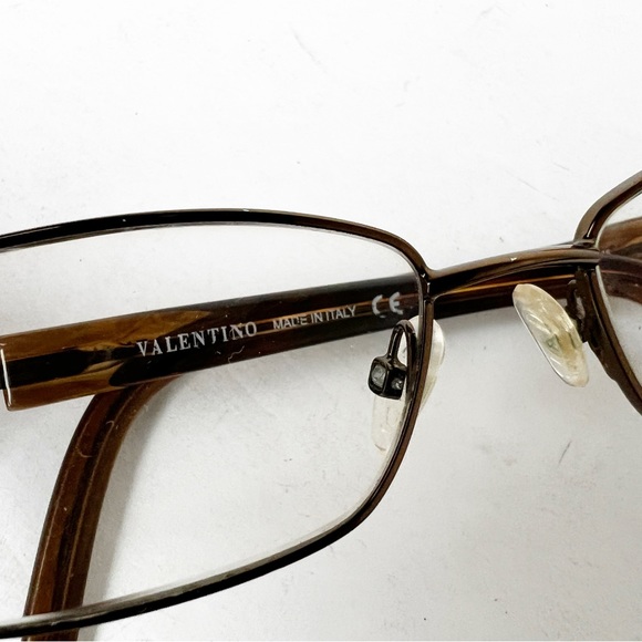 Valentino Frame Glasses Tortoise Diamond Stud Style - Picture 4 of 5